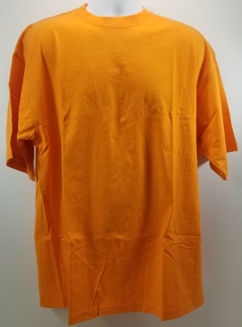 PJ Mark Men's Orange Work 100% Cotton T-Shirt Size XL